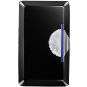 Elegant Black Clutch with Silver Accents